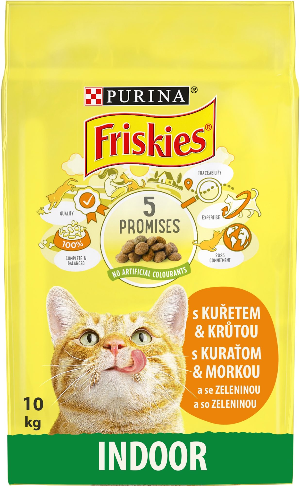 Friskies Indoor pre mačky žijúce prevažne v byte s kuraťom a so...
