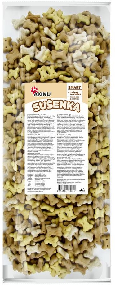 Akinu Sušienky – kostičky 2,2 cm 1000 g Maškrty pre psov