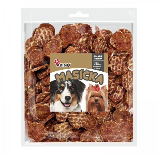 Akinu Kačacie chipsy 300 g Sušené mäso pre psov
