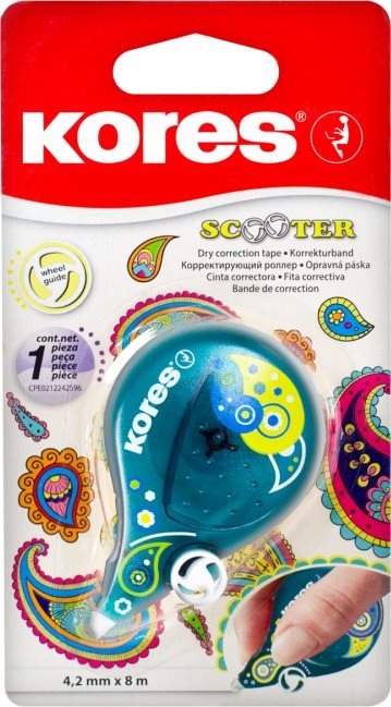 KORES SCOOTER farebný Paisley 8 m × 4,2 mm Korekčná páska