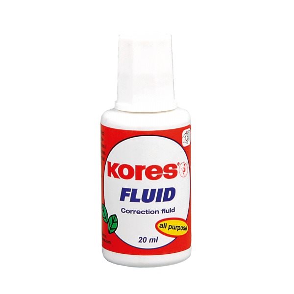 KORES Opravný lak Fluid 20 ml Bielidlo