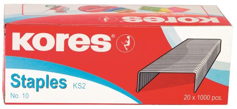 KORES No. 10  – balenie 1 000 ks Spony do zošívačky