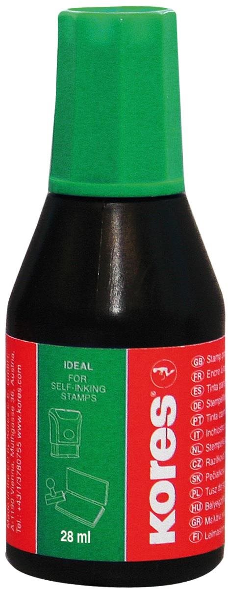 Kores 28 ml zelená Pečiatková farba
