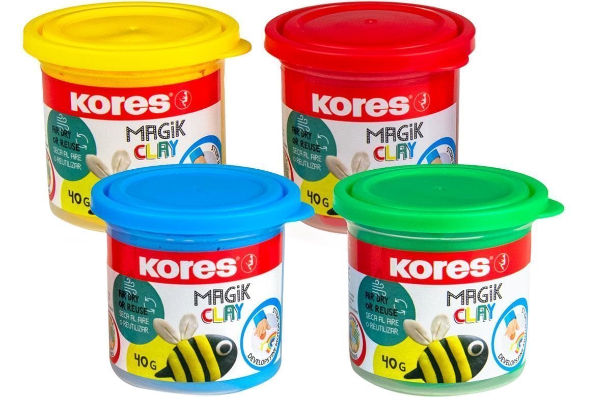 KORES MAGIK CLAY, 4x 40 g Knete