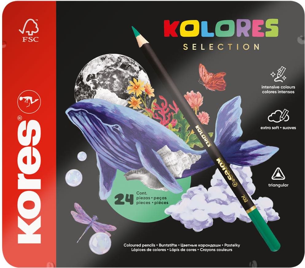 KORES KOLORES Selection 24 farieb Pastelky