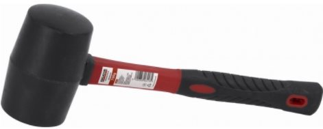 KREATOR Gumové kladivo čierne 900g - Laminátová násada Kladivo