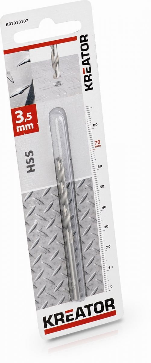 Kreator Vrták do kovu 3,5 mm HSS Vrták