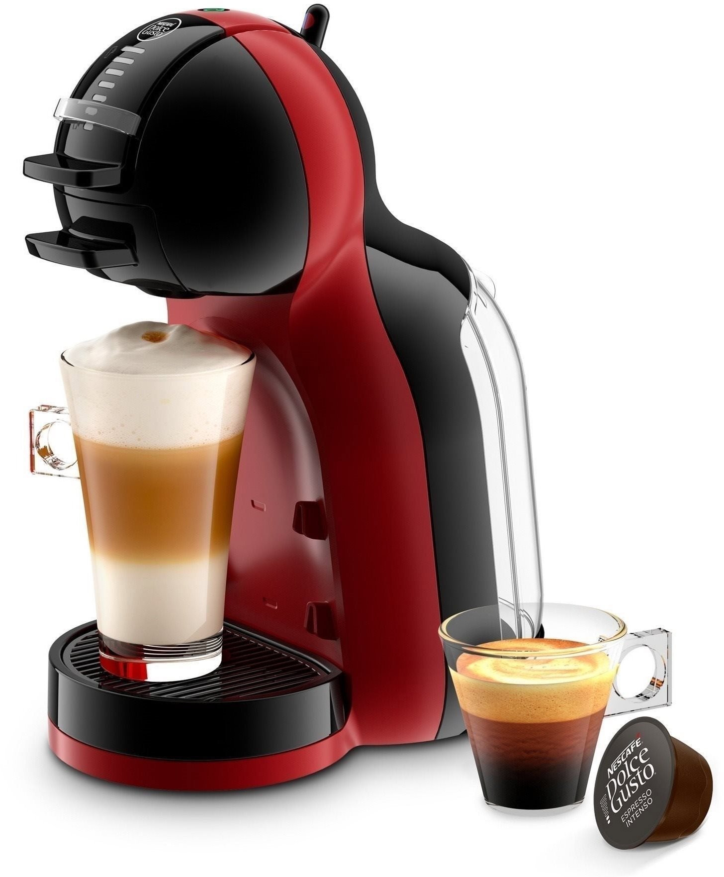 KRUPS Nescafé Dolce Gusto Mini Me Piano Schwarz/Kirschrot KP120H31...