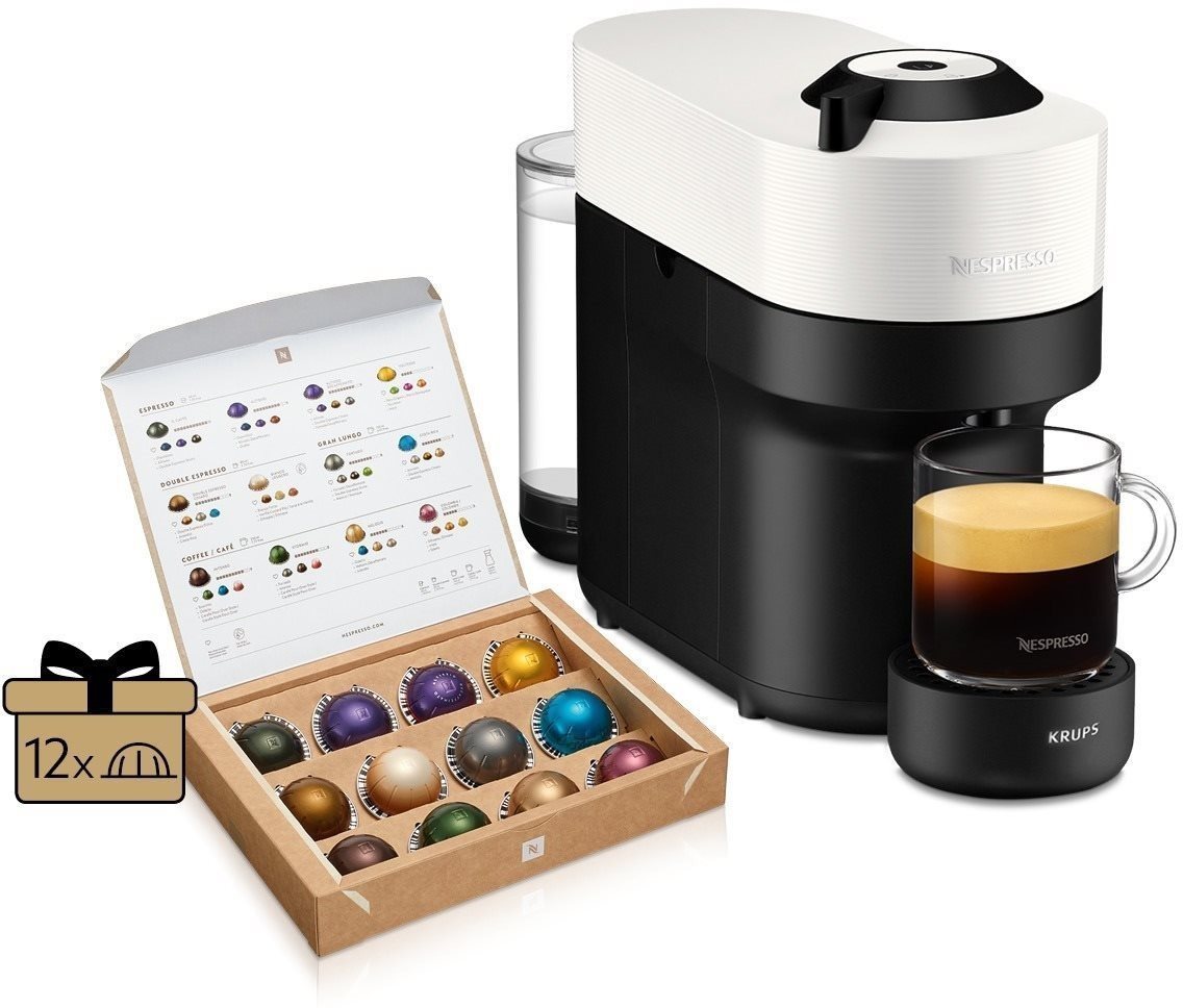 NESPRESSO KRUPS Vertuo Pop Coconut White XN920110 Kávovar na kapsuly