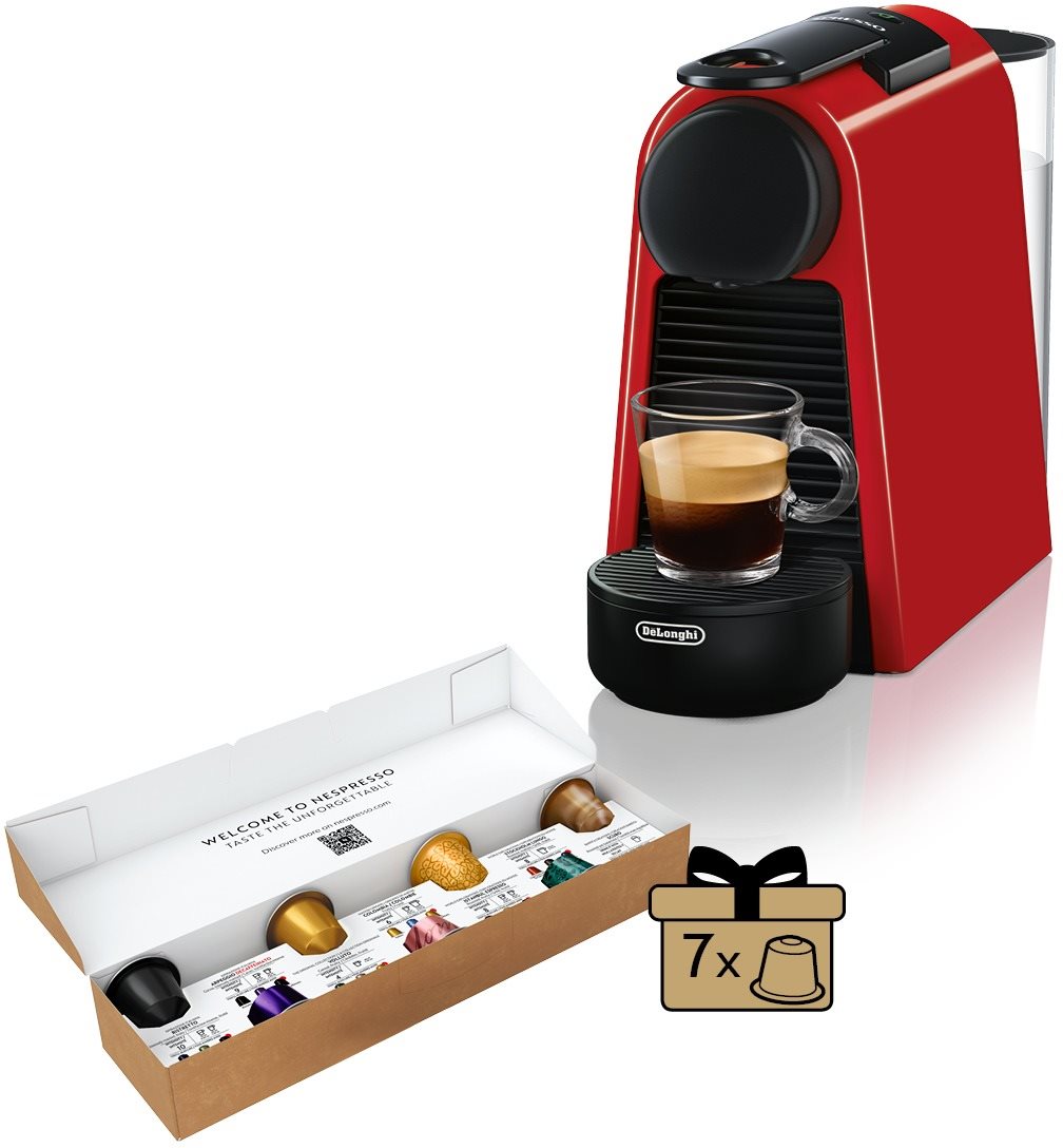 Nespresso De'Longhi Essenza Ruby Red EN85.R Kapsel-Kaffeemaschine