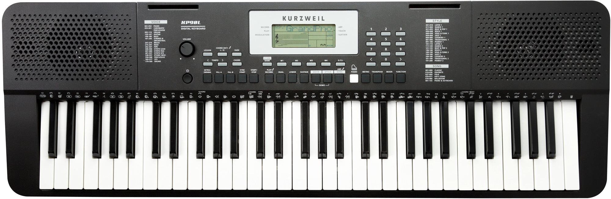 KURZWEIL KP90L Klávesy