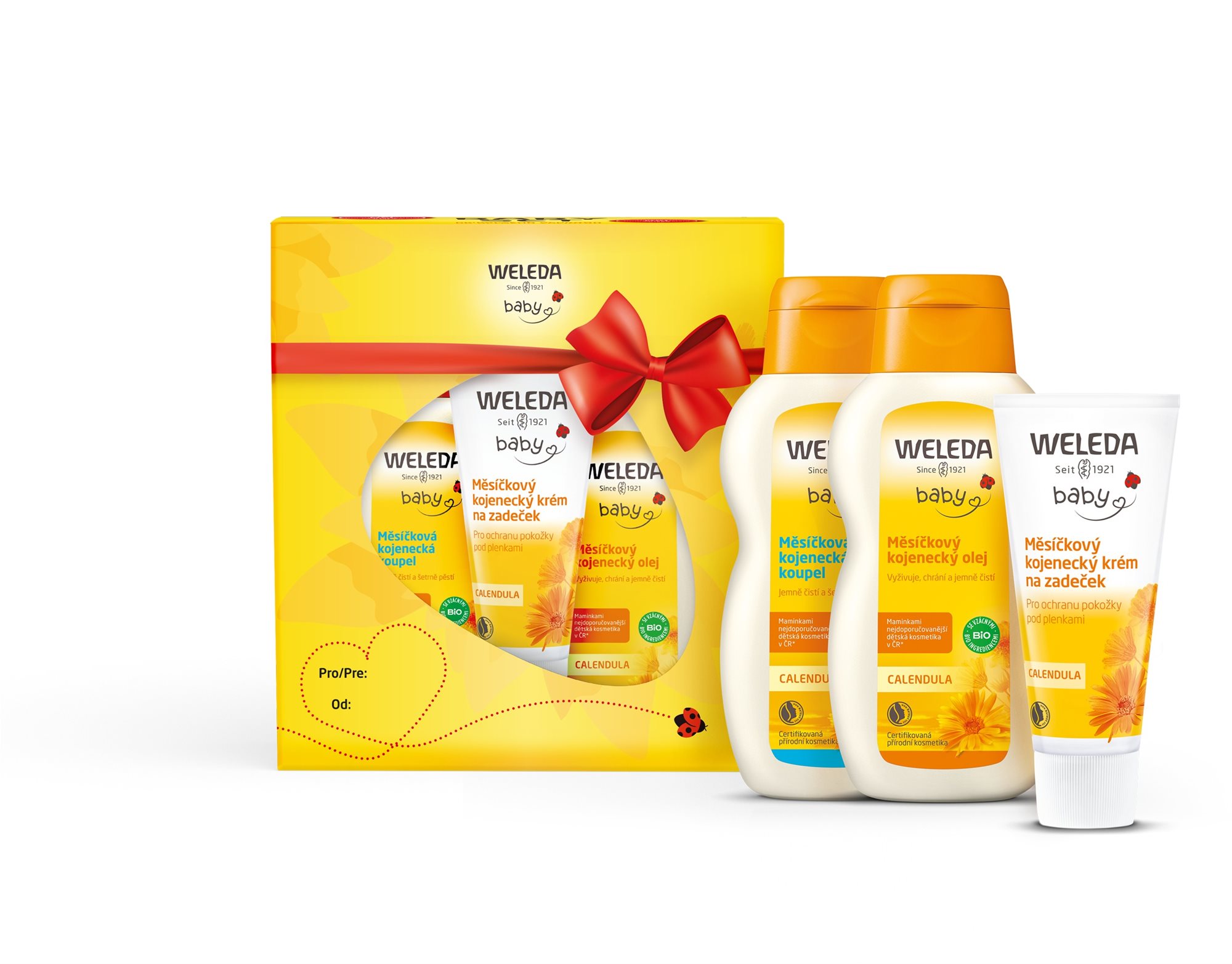WELEDA körömvirág csecsemőápoló-ajándékcsomag 475 ml Ajándék szett