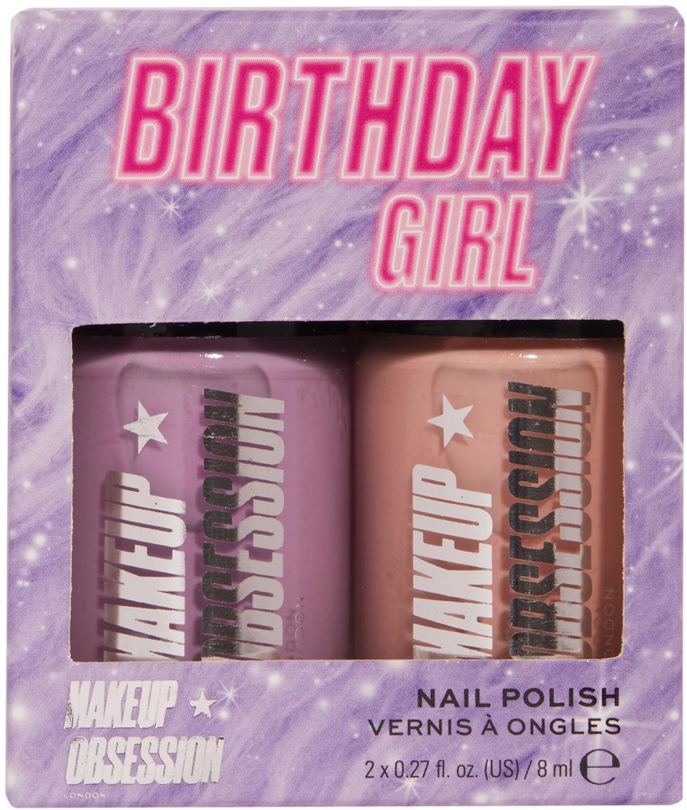 MAKEUP OBSESSION Birthday Girl Nail Duo Darčeková sada kozmetiky