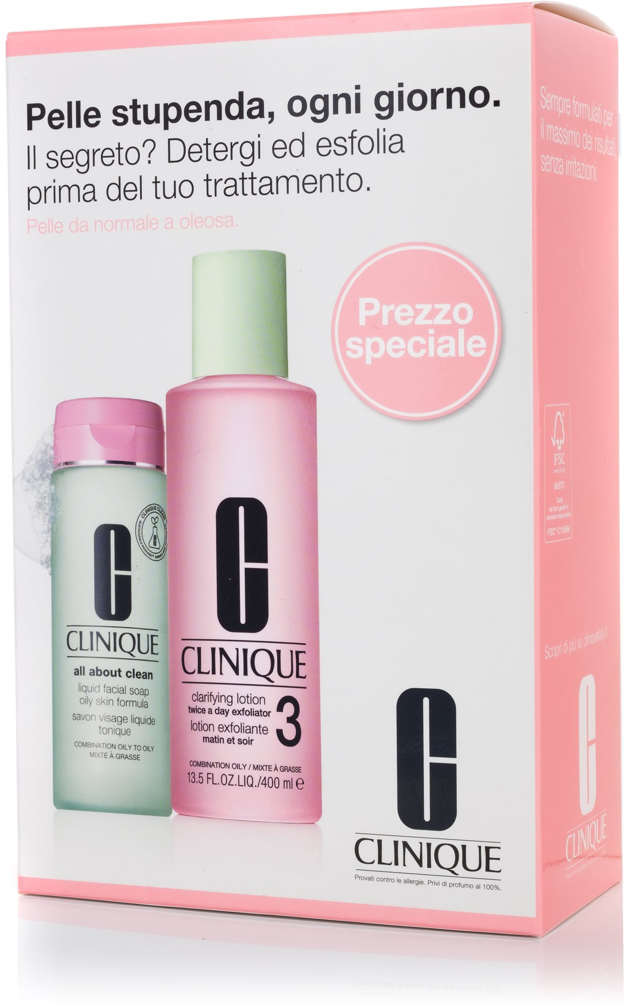 CLINIQUE Clarifying set 600 ml Kozmetikai ajándékcsomag