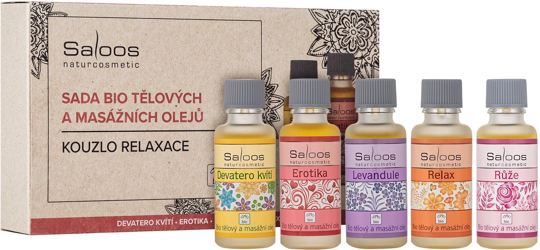 Saloos - Čaro relaxácie (5× 20 ml) Darčeková sada kozmetiky