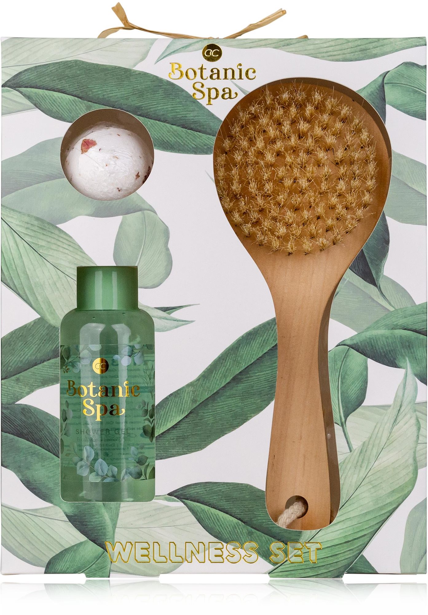ACCENTRA Botanic Spa set kúpeľový s kefou Darčeková sada kozmetiky