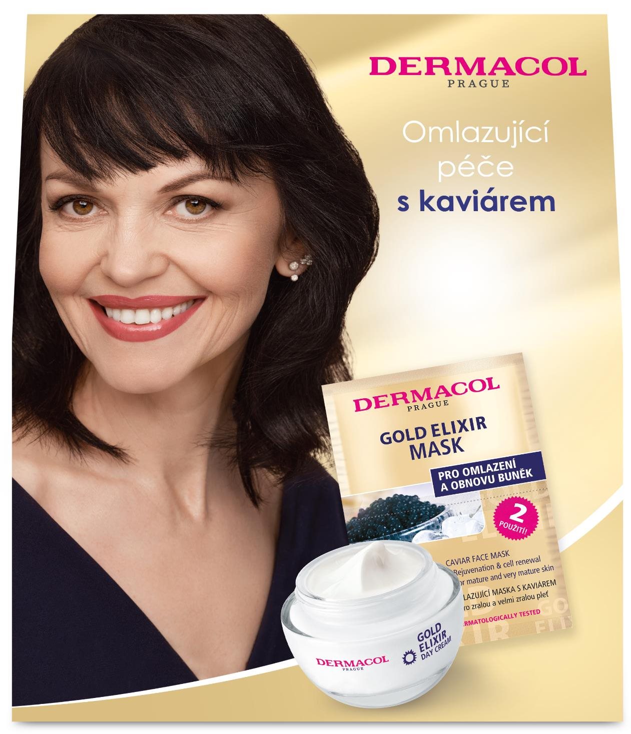 DERMACOL Gold elixír Set 68 ml Darčeková sada kozmetiky