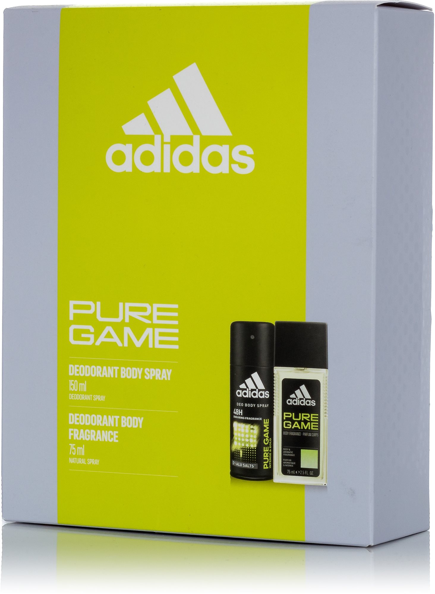 ADIDAS Pure Game Deo Set 225 ml Darčeková sada kozmetiky