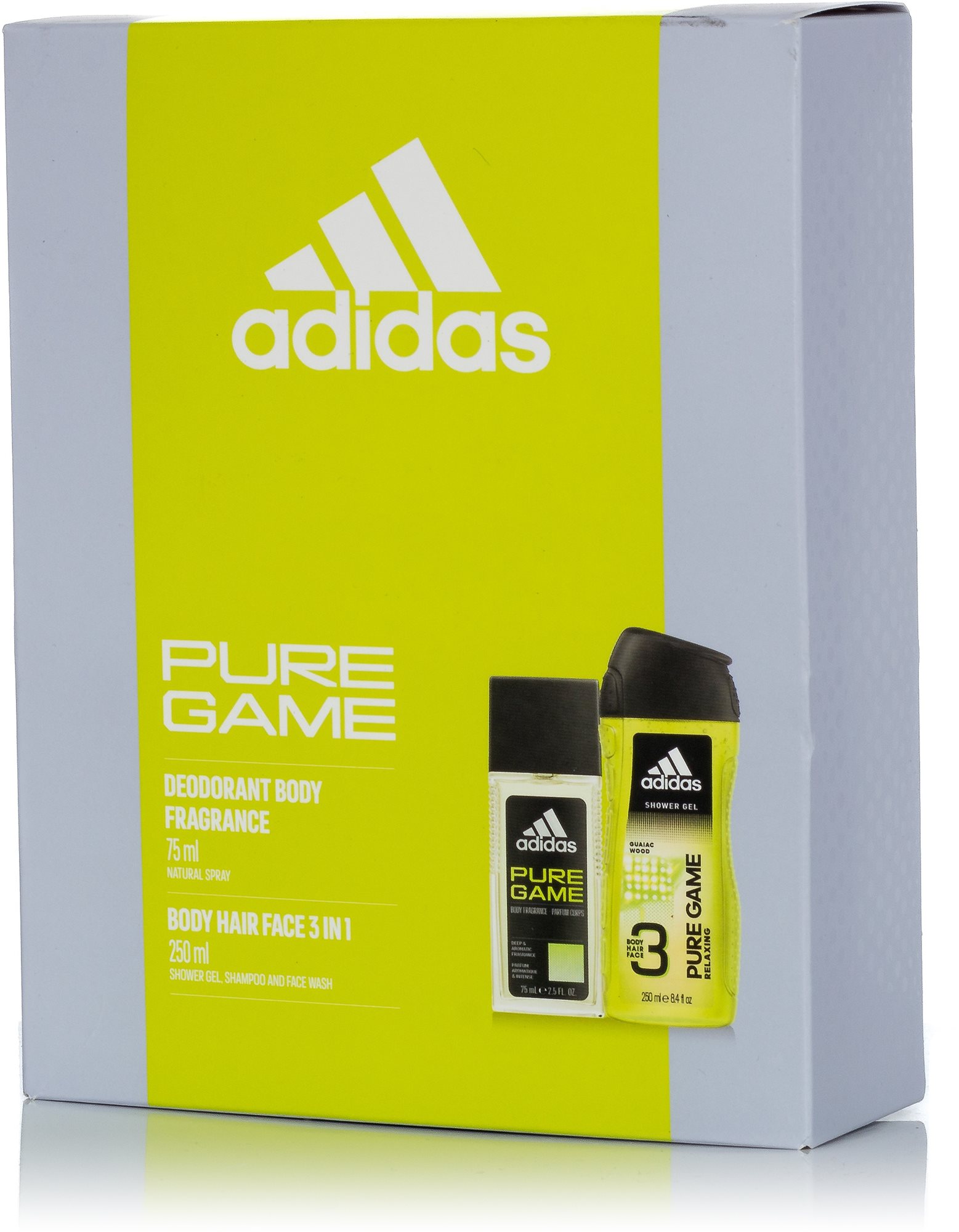ADIDAS Pure Game Set 325ml Kozmetikai ajándékcsomag