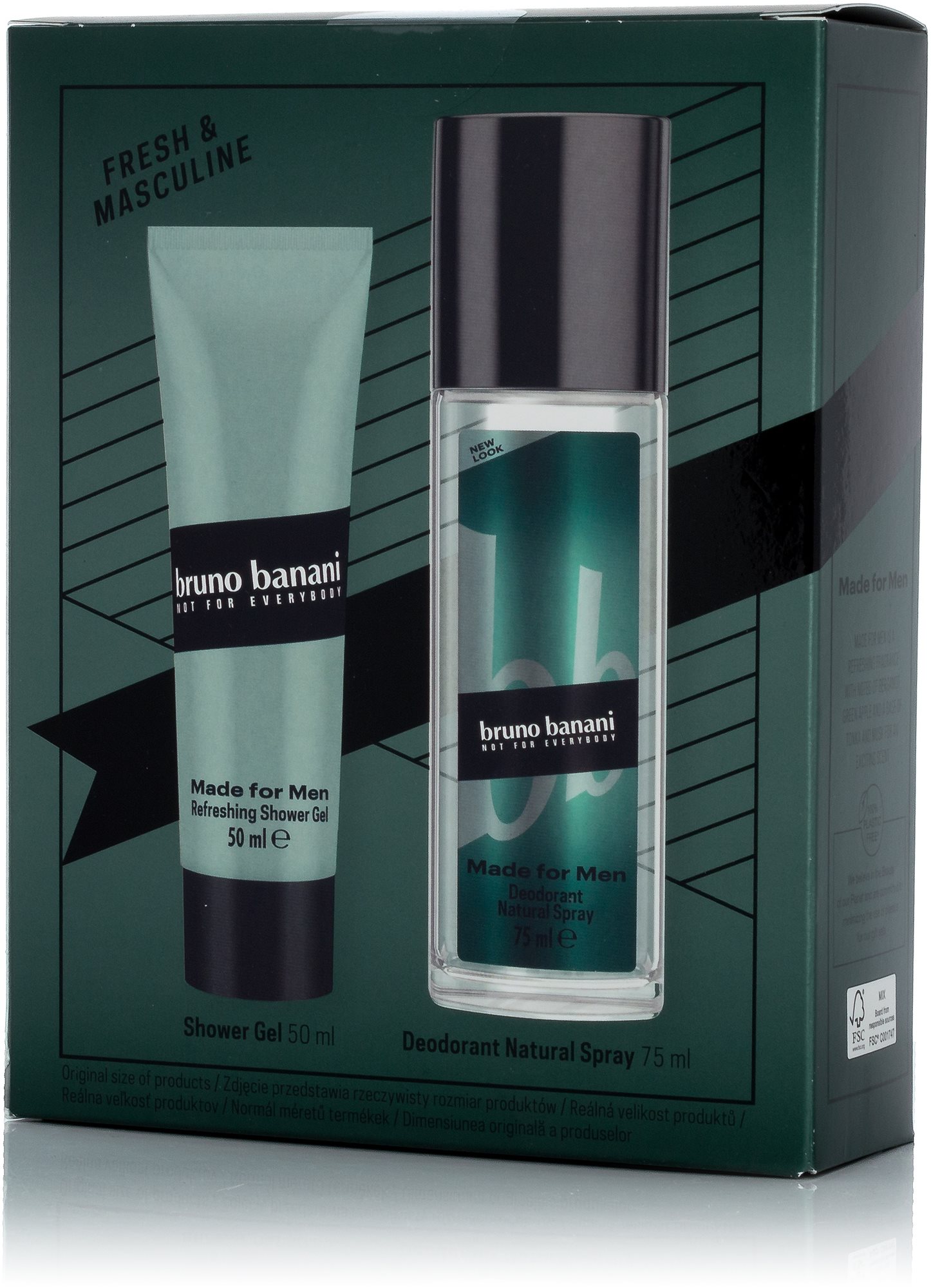 BRUNO BANANI Made For Men Set 125 ml Darčeková sada kozmetiky