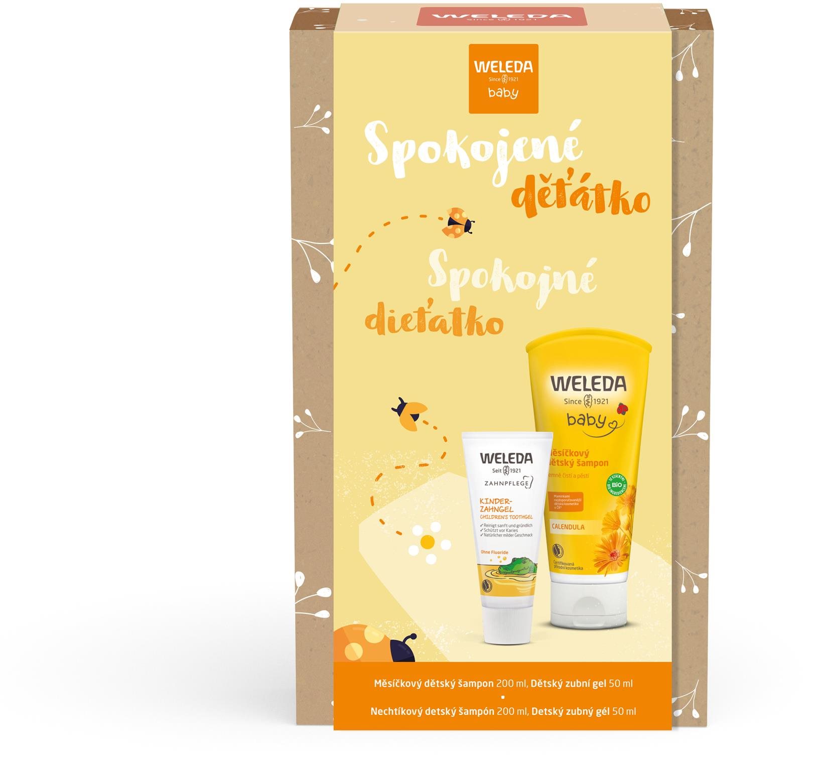 WELEDA Spokojné dieťatko Sada 250 ml Darčeková sada kozmetiky