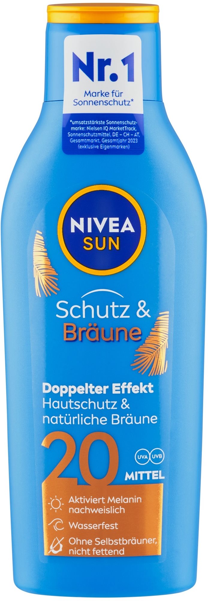 NIVEA SUN Protect & Bronze Sun Lotion SPF 20 200 ml Naptej