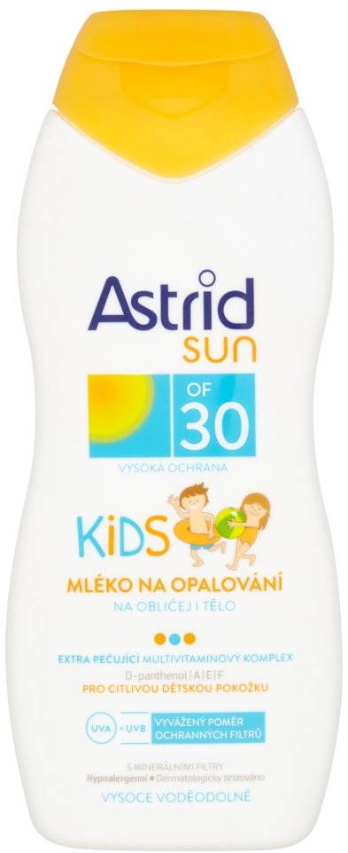 ASTRID SUN Detské mlieko na opaľovanie SPF 30 200 ml Mlieko na...