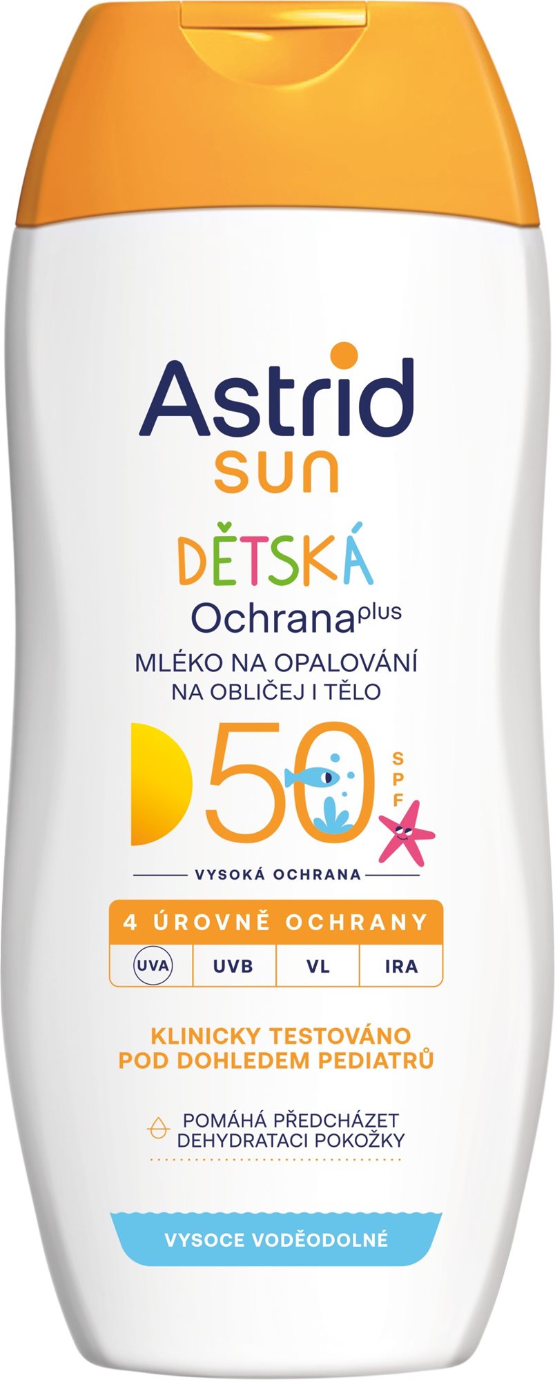 ASTRID SUN naptej gyerekeknek SPF 50 (200 ml) Naptej
