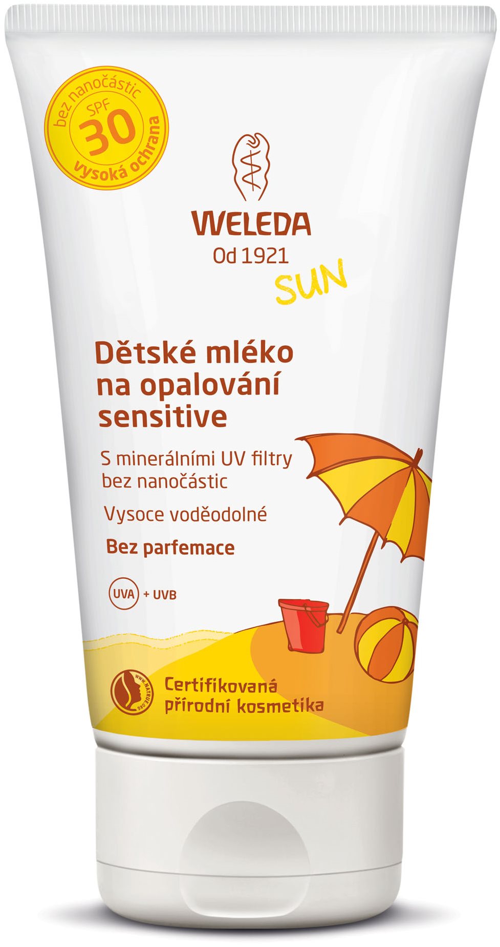 WELEDA SPF 30 Sensitive naptej gyerekeknek, 150 ml Naptej