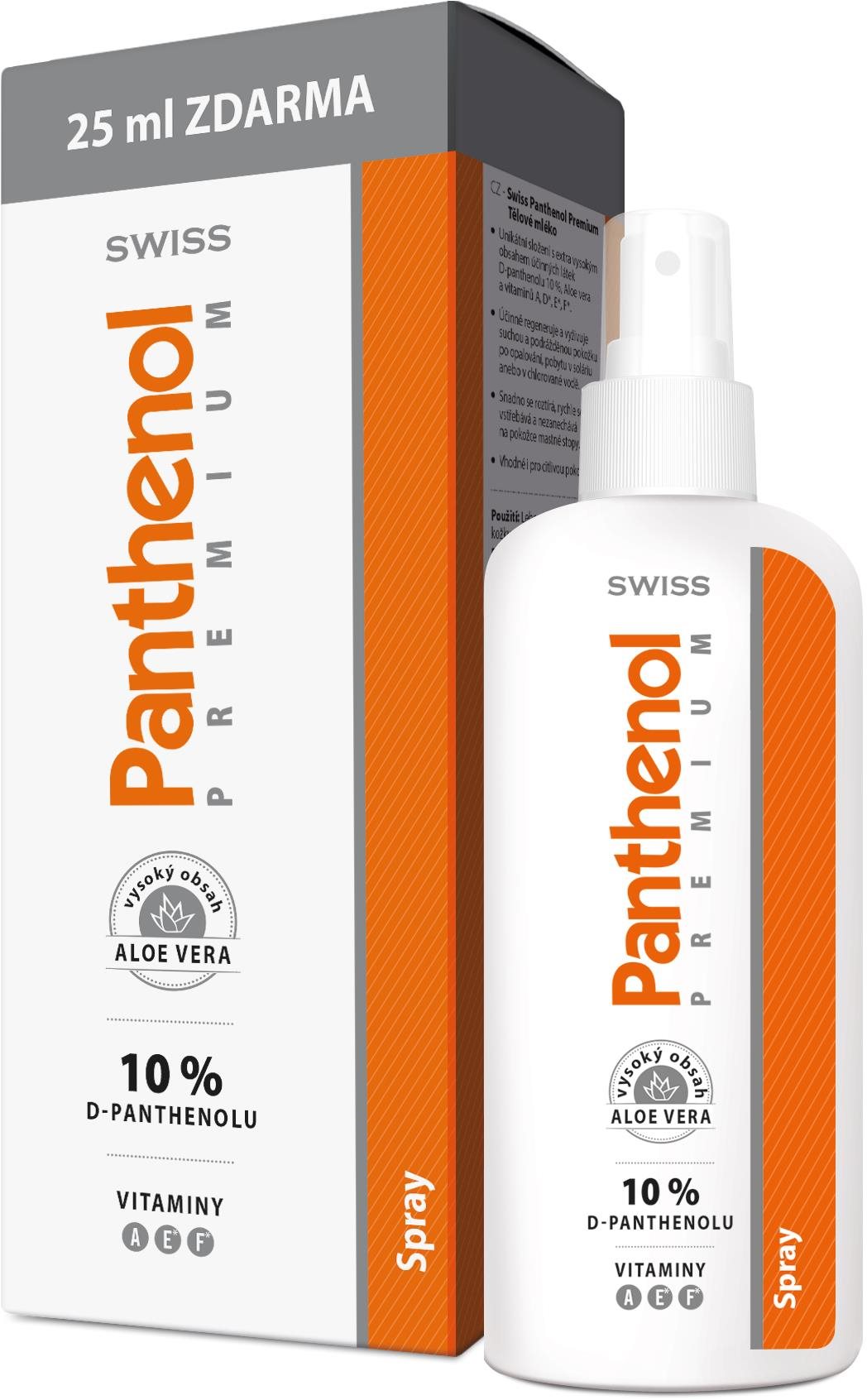 PANTHENOL 10 % Swiss Premium spray 150 + 25 ml Sprej po opaľovaní