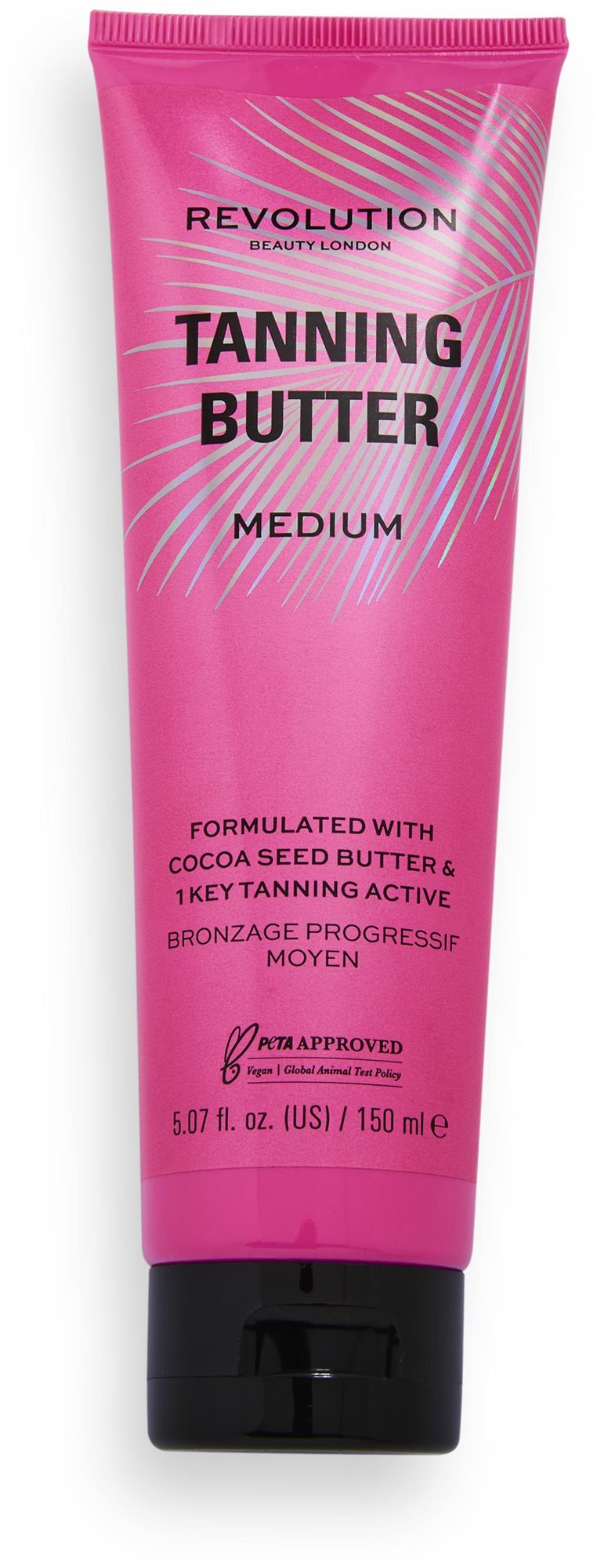 REVOLUTION Beauty Buildable Tanning Butter – Light/Medium 150 ml...