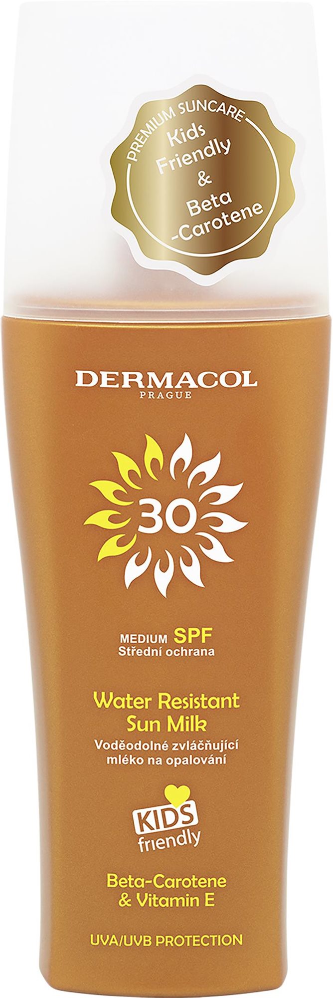 DERMACOL Sun Water Resistant Sun Milk SPF30 200 ml Napozó spray