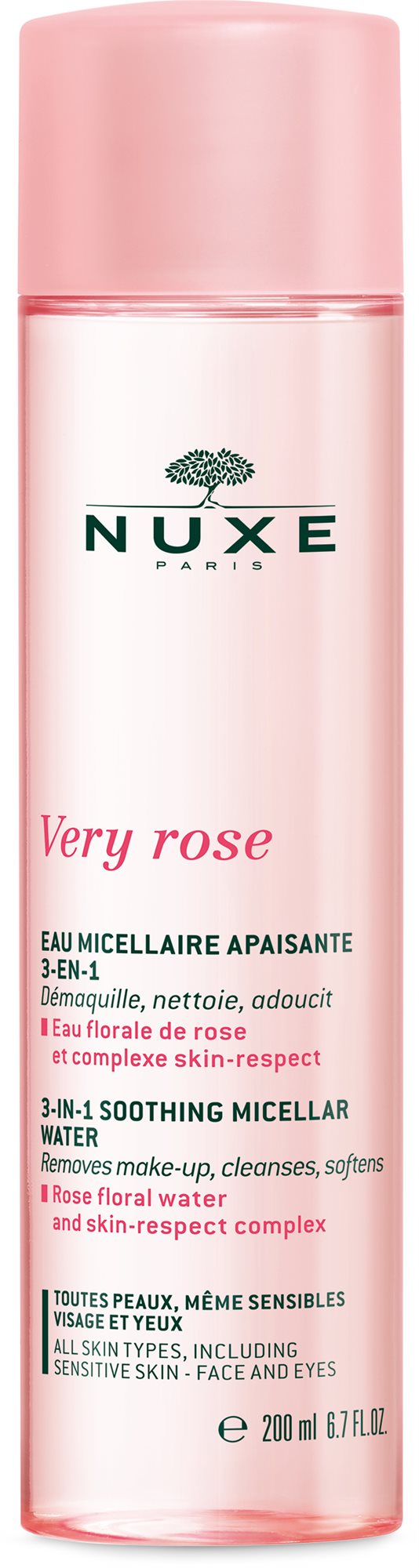 NUXE Very Rose 3-in1 Soothing Micellar Water 200 ml Micelárna voda