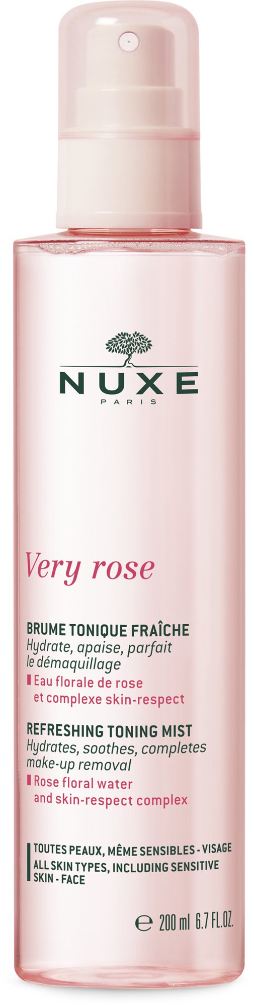 NUXE Very Rose Refreshing Toning Mist 200 ml Arclemosó