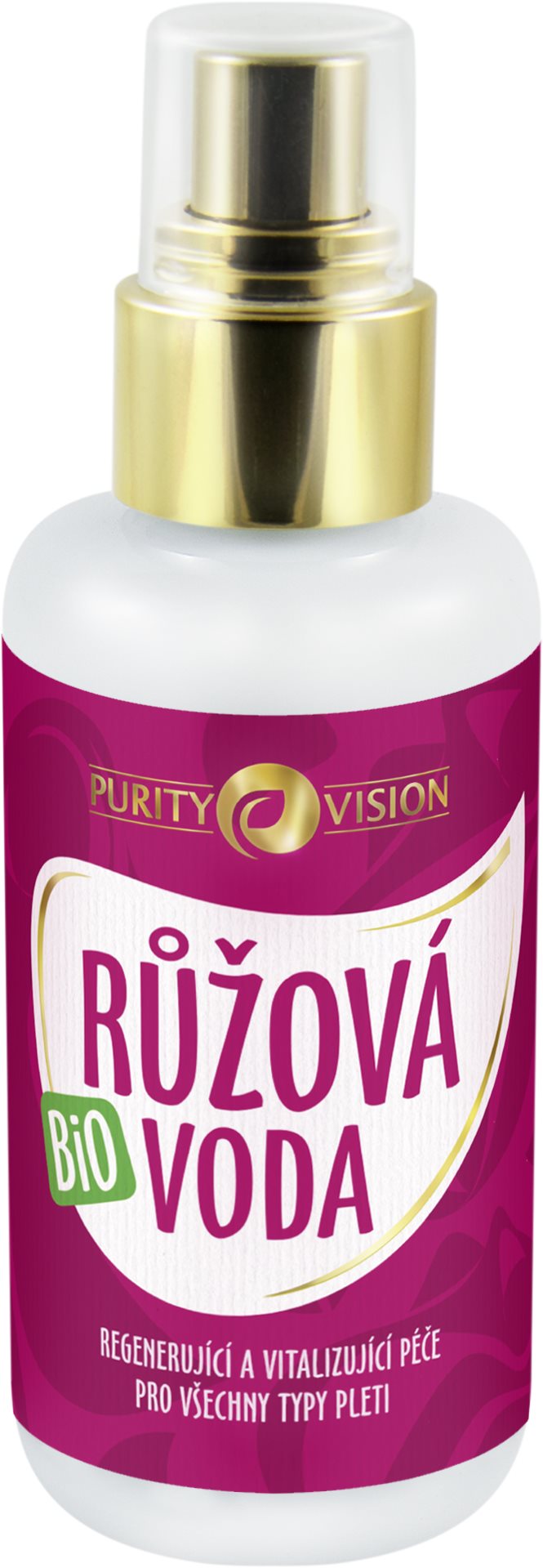 PURITY VISION Ružová voda BIO 100 ml Pleťová voda