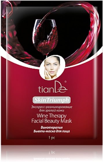 TIANDE Skin Triumph Vínna terapia 1 ks Pleťová maska