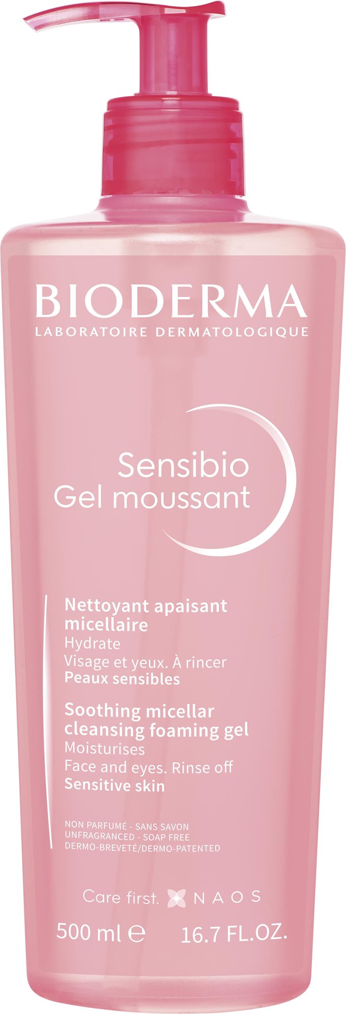 BIODERMA Sensibio Gel moussant 500 ml Micelárny gél