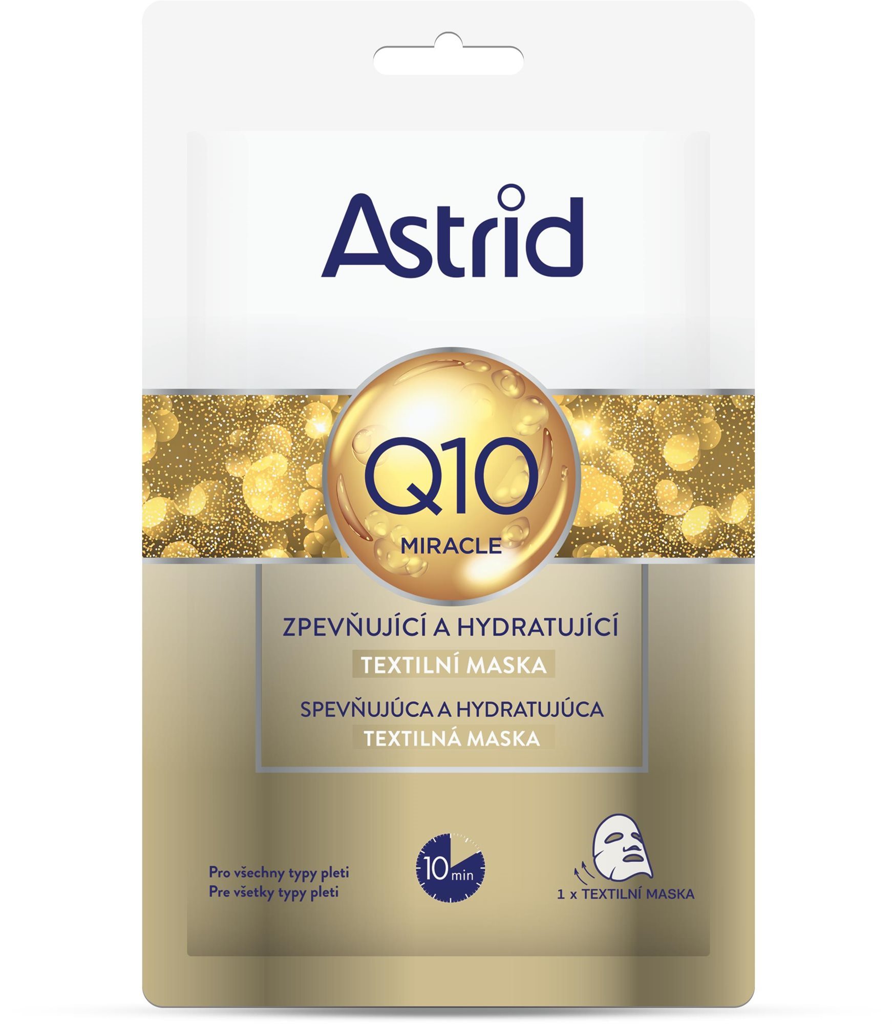 ASTRID Q10 Miracle Textilná maska proti vráskam s koenzymom 1 ks...
