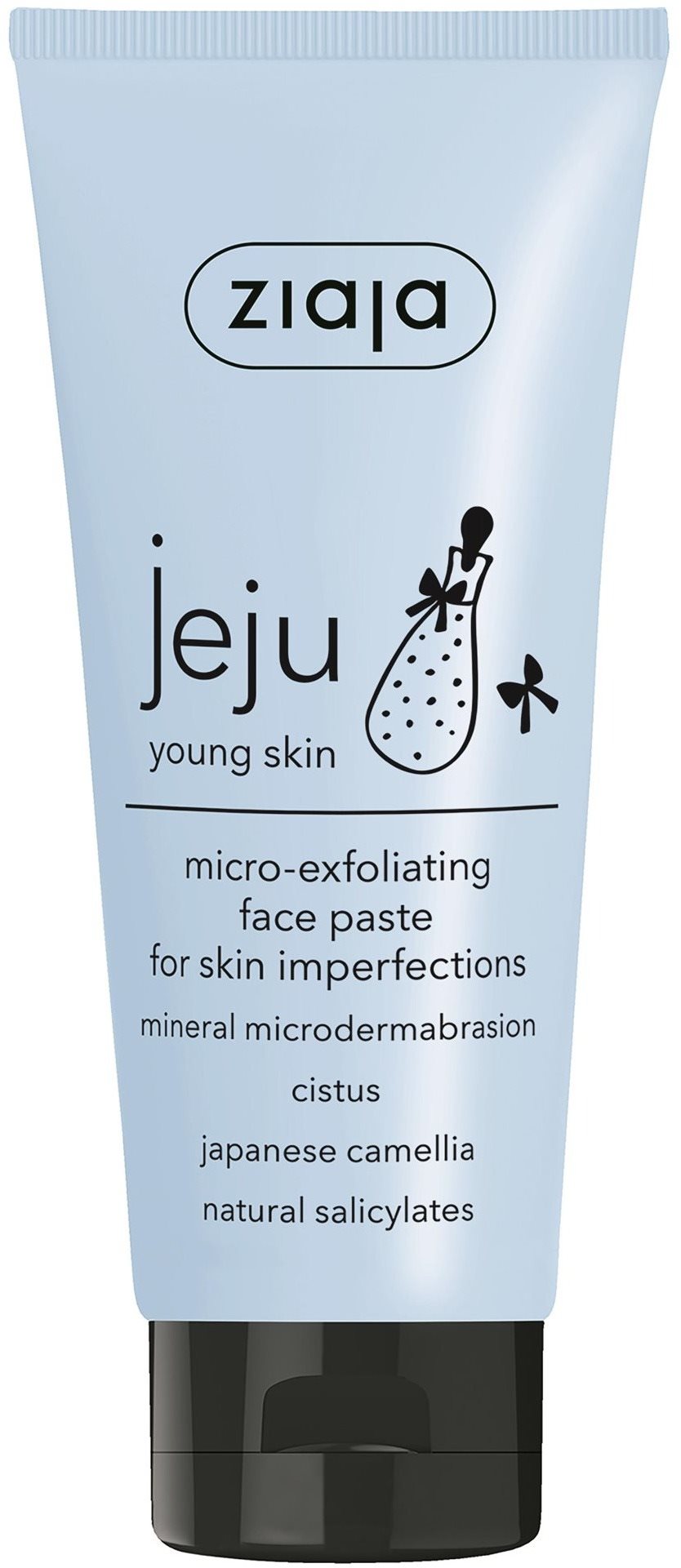 ZIAJA Jeju Mikro-exfoliačná pleťová pasta 75 ml Pleťový peeling