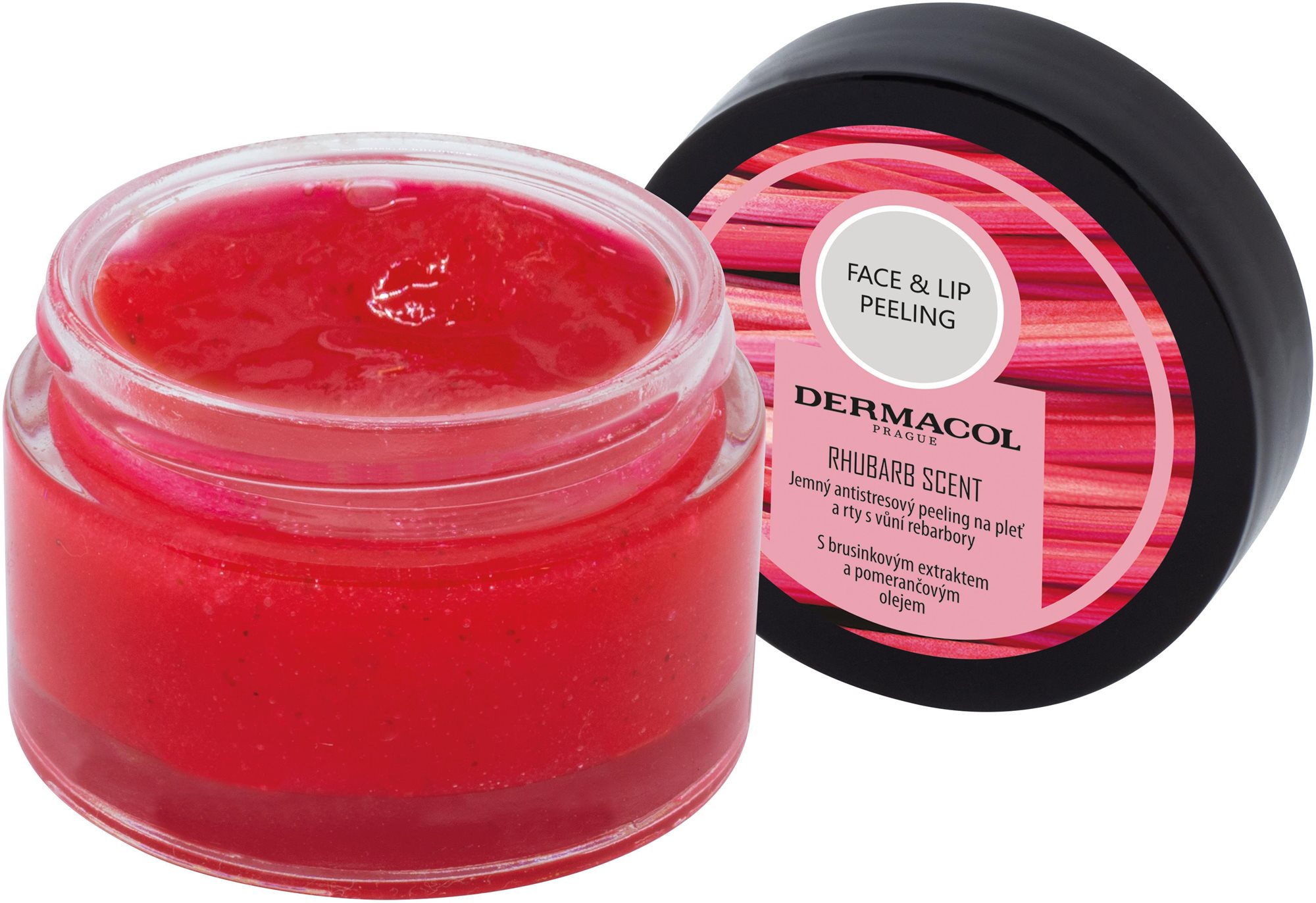 DERMACOL Face and lip peeling anti-stress 50 ml Pleťový peeling