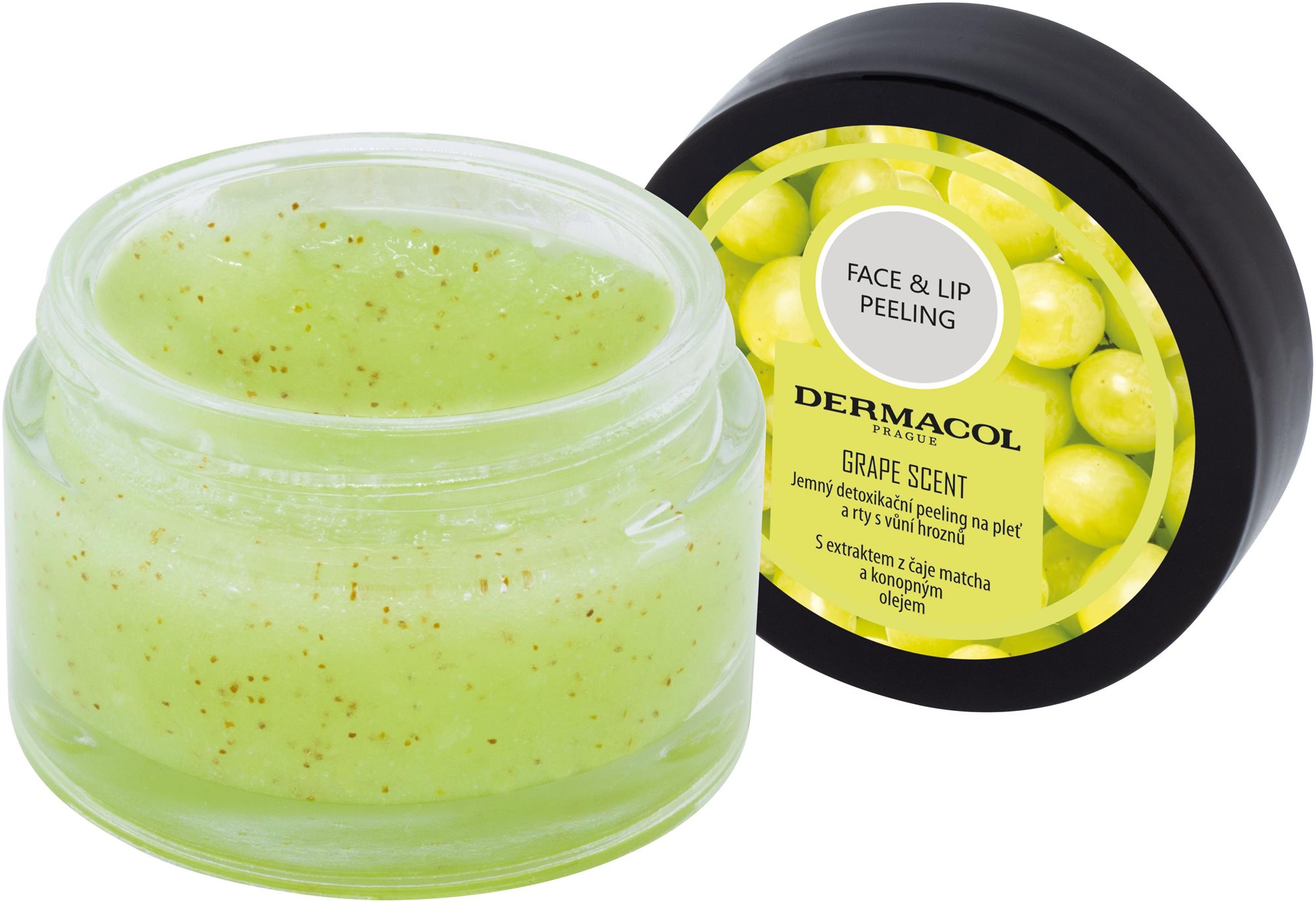 DERMACOL Face and lip peeling detoxifiying 50 ml Pleťový peeling