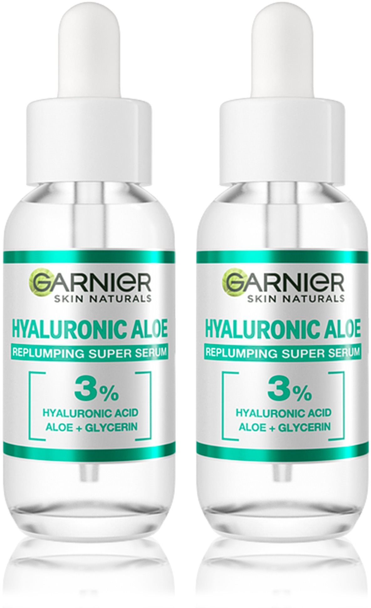 GARNIER Hyaluronic Aloe Super Serum 2 × 30 ml Arcápoló szérum