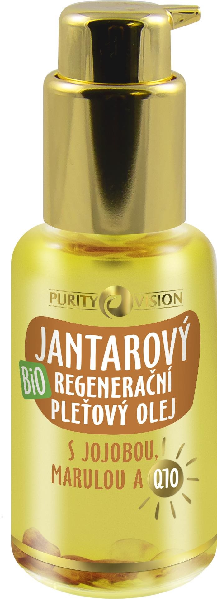 PURITY VISION Bio Jantárový hĺbkovo regeneračný pleťový olej 45 ml...