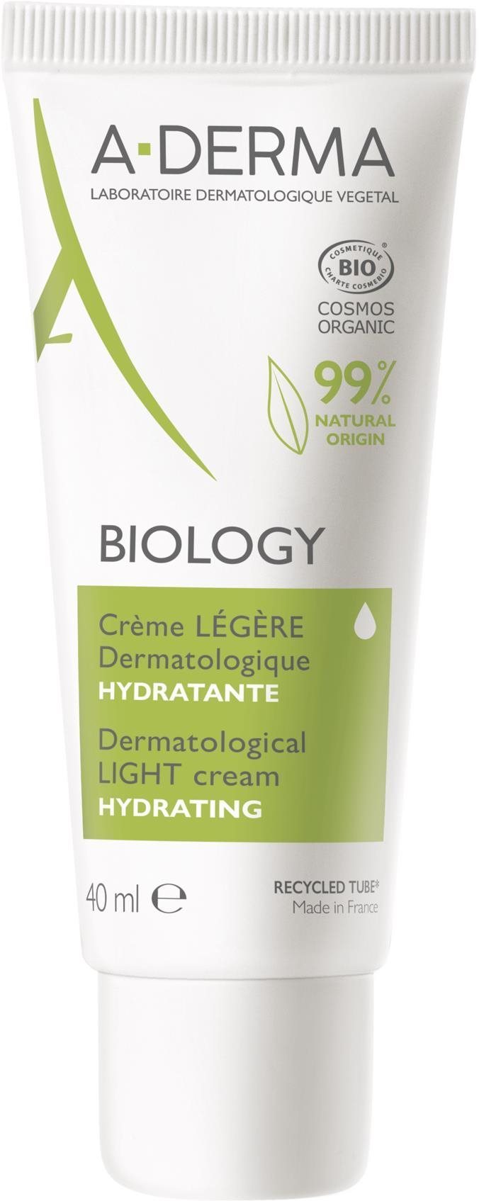A-DERMA BIOLOGY Dermatologický ľahký hydratačný krém 40 ml Krém na...