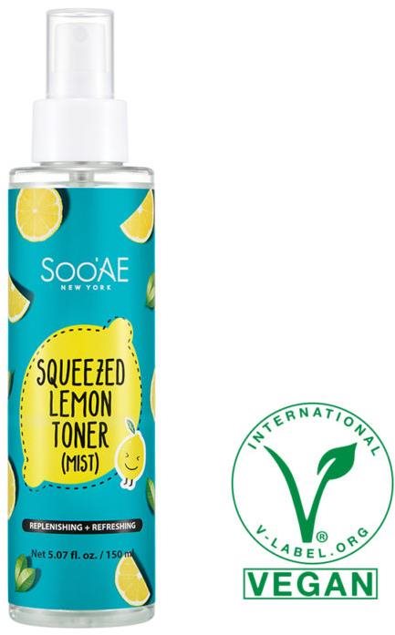 SOO'AE Squeezed Lemon Toner v spreji 150 ml Pleťové tonikum