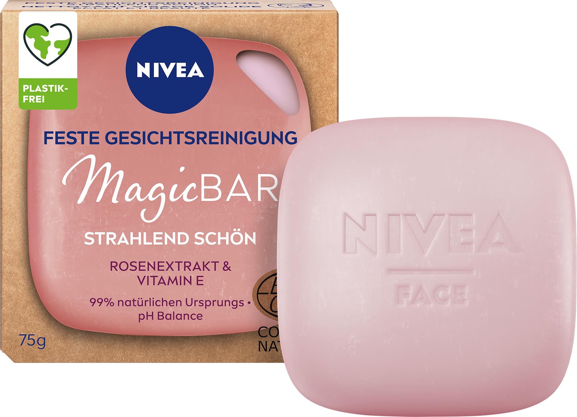 NIVEA Radiance Face cleansing solid bar 75 g Tuhé mydlo