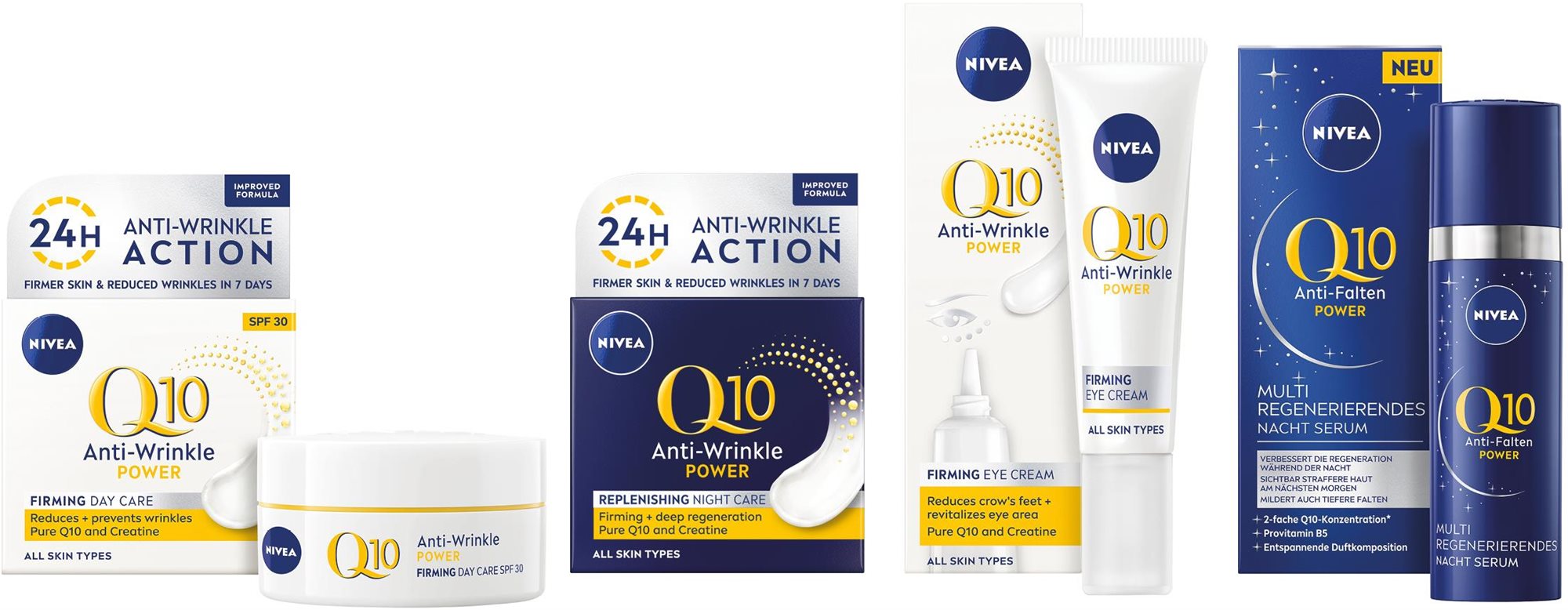 NIVEA Q10 Power Anti-Wrinkle Serum Set 145 ml Kozmetická sada