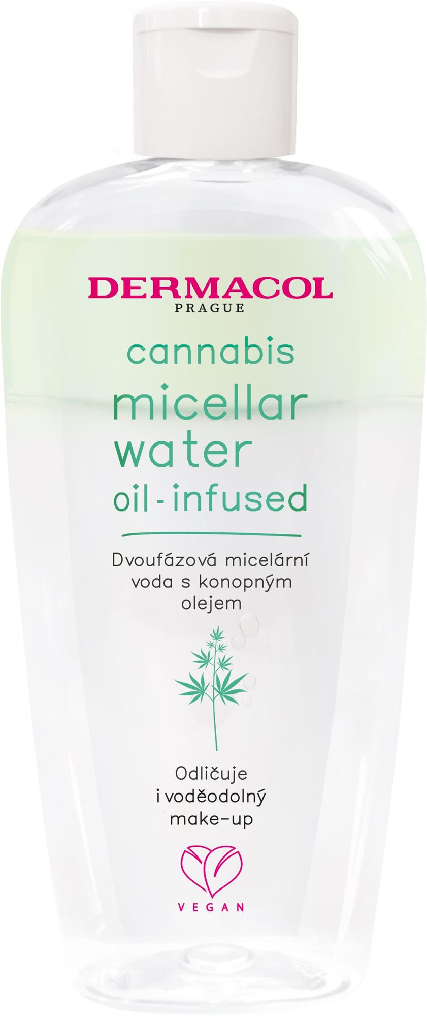 DERMACOL Cannabis Dvojfázová micelárna voda 200 ml Micelárna voda