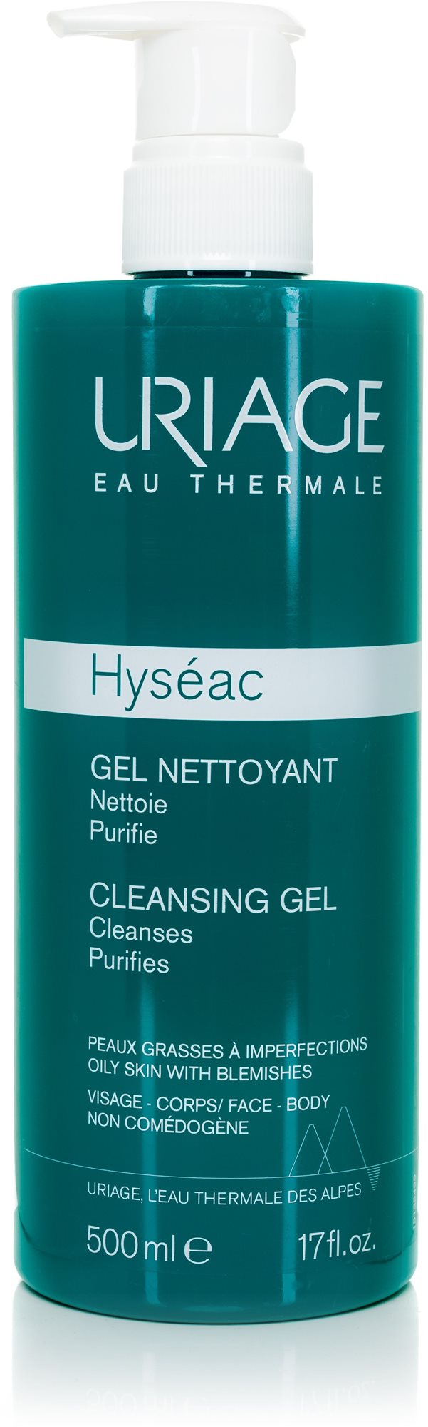 URIAGE Hyséac Cleansing Gel Nettoyante 500 ml Arctisztító gél