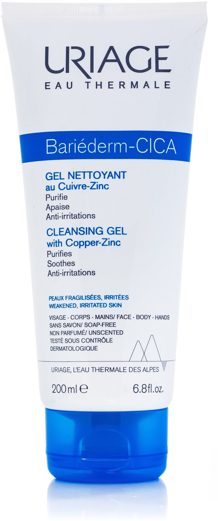 URIAGE Bariederm Cica Gel Nettoyante 200 ml Arctisztító gél